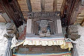 Ladakh, Leh royal palace, details of the entrance door